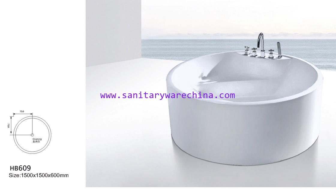 Bathtubs, freestanding Bathtub without faucet , hand shower HB609