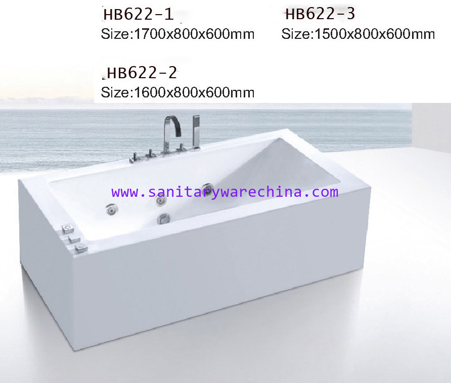 Bathtubs, freestanding Bathtub without faucet , hand shower HB622-1