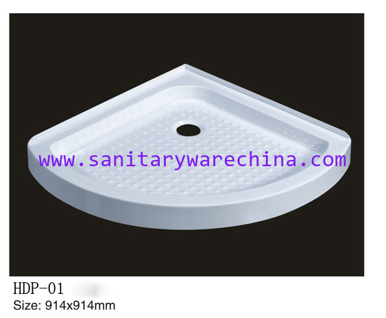 Acrylic shower tray, shower basin,acrylic shower base HDP-1