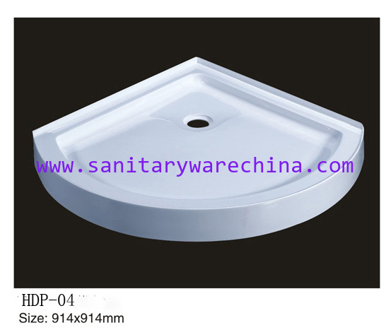 Acrylic shower tray, shower basin,acrylic shower base HDP-04