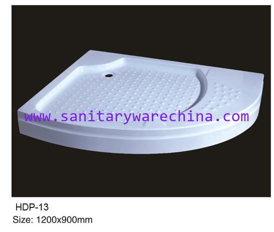 Acrylic shower tray, shower basin,acrylic shower base HDP-13