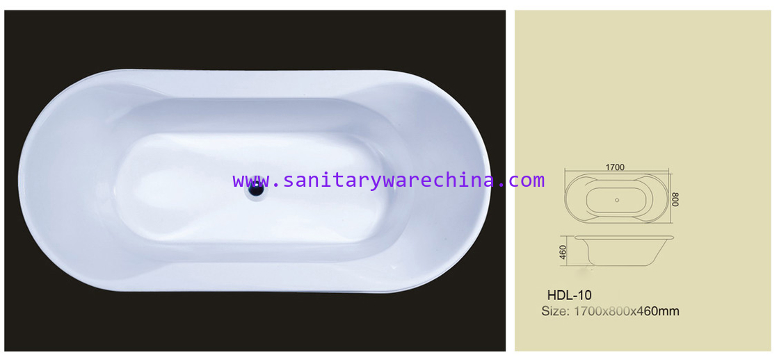 Acrylic bathtub, simple bathtub, common bathtub,sanitary ware, bathroom bath tub HDL-10