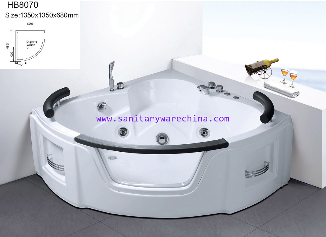 Sanitary ware, Bathtubs, Jacuzzi, Massage bathtub,WHIRLPOOL HB8070 1350X1350X680