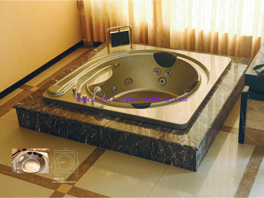 Sanitary ware, Bathtubs, Jacuzzi, Massage bathtub,WHIRLPOOL HB8112 2000X2000X850