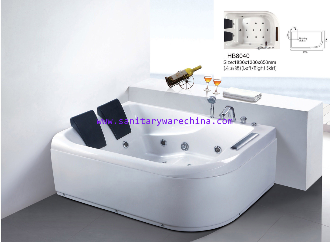 Sanitary ware, Bathtubs, Jacuzzi, Massage bathtub,WHIRLPOOL HB8040 1830X1300X650