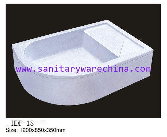 Acrylic shower tray, shower basin,acrylic shower base HDP-18 1200X850X350