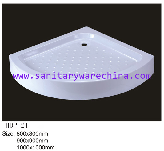 Acrylic shower tray, shower basin,acrylic shower base HDP-21 900X900,800X800,1000X1000