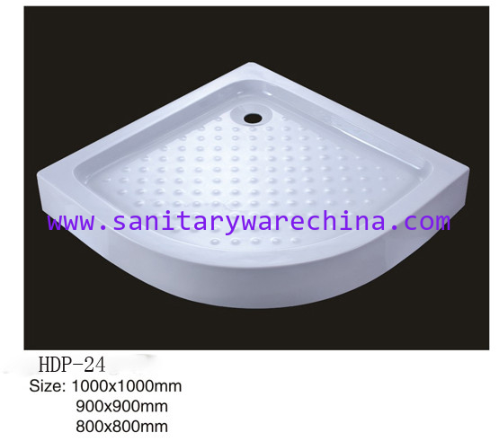 Acrylic shower tray, shower basin,acrylic shower base HDP-24 900X900,800X800,1000X1000