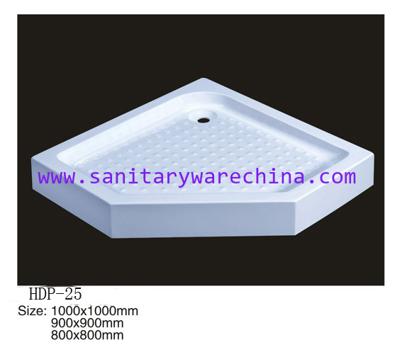 Acrylic shower tray, shower basin,acrylic shower base HDP-25 900X900,800X800,1000X1000