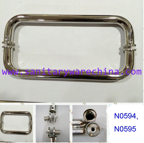 SUS304 Polished Chrome shower handle / glass door handle N0594,N0595
