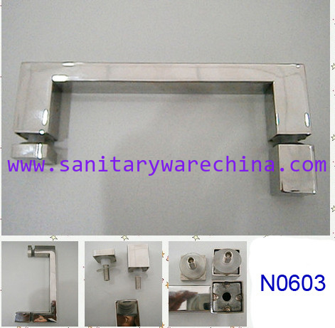 SUS304 Polished Chrome shower handle / glass door handle N0603