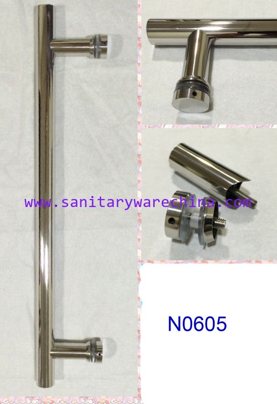SUS304 Polished Chrome shower handle / glass door handle N0605