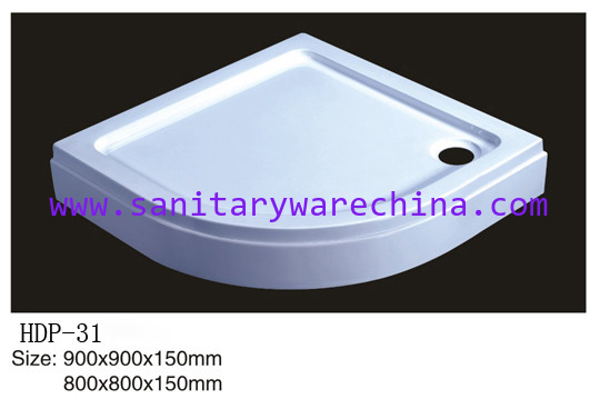 Acrylic shower tray, shower basin,acrylic shower base HDP-31 900X900X150,800X800X150