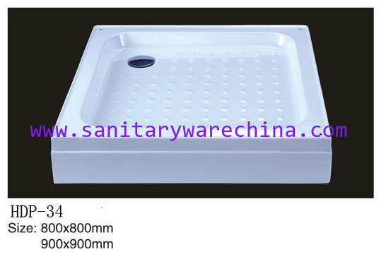 Acrylic shower tray, shower basin,acrylic shower base HDP-34 900X900,800X800