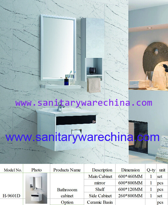 Modern Alunimun bathroom cabinet / aluminum alloy bathroom cabinet/Mirror Cabinet/ H-9601D
