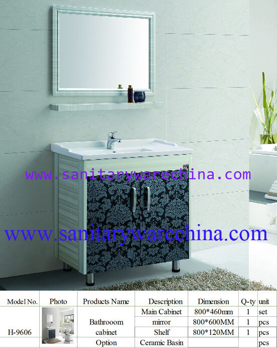 Modern Alunimun bathroom cabinet / aluminum alloy bathroom cabinet/Mirror Cabinet /H-9606