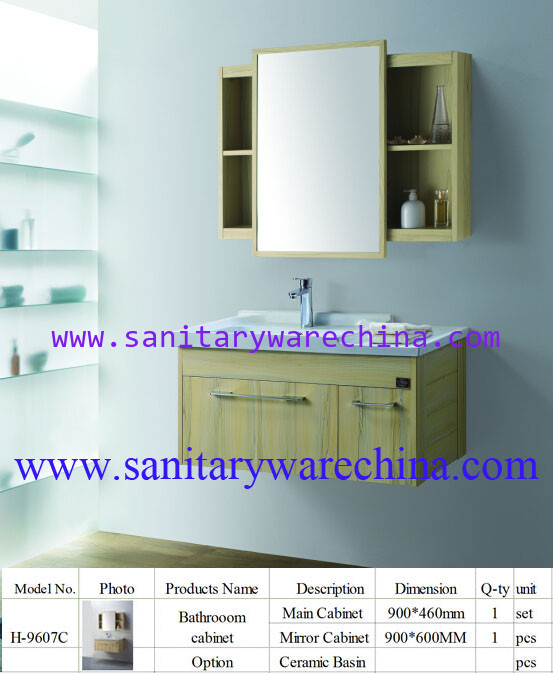Modern Alunimun bathroom cabinet / aluminum alloy bathroom cabinet/Mirror Cabinet /H-9607C