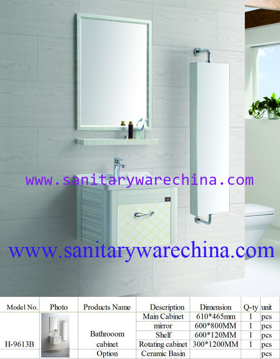 Modern Alunimun Bathroom Vanity/ aluminum alloy bathroom cabinet/Mirror Cabinet /H-9613B