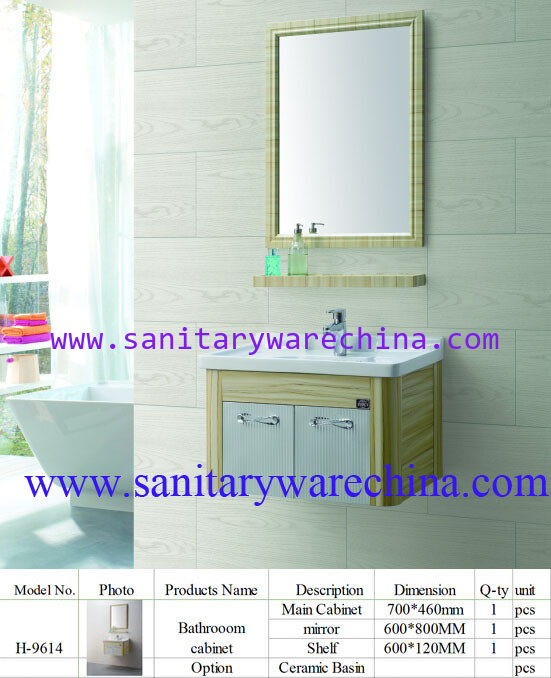 Modern Alunimun Bathroom Vanity/ aluminum alloy bathroom cabinet/Mirror Cabinet /H-9614