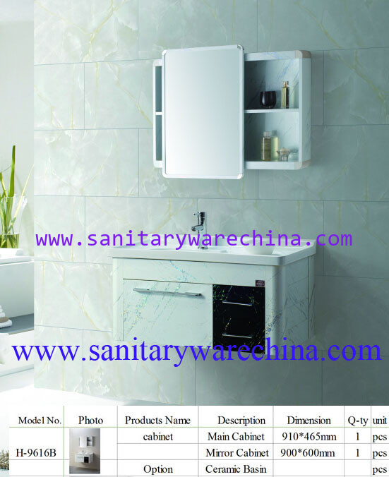 Modern Alunimun Bathroom Vanity/ aluminum alloy bathroom cabinet/Mirror Cabinet /H-9616B