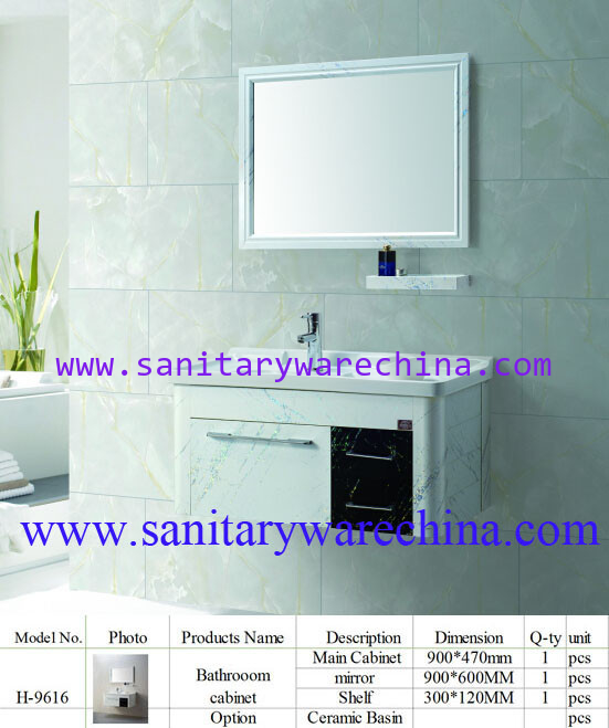 Modern Alunimun Bathroom Vanity/ aluminum alloy bathroom cabinet/Mirror Cabinet /H-9616