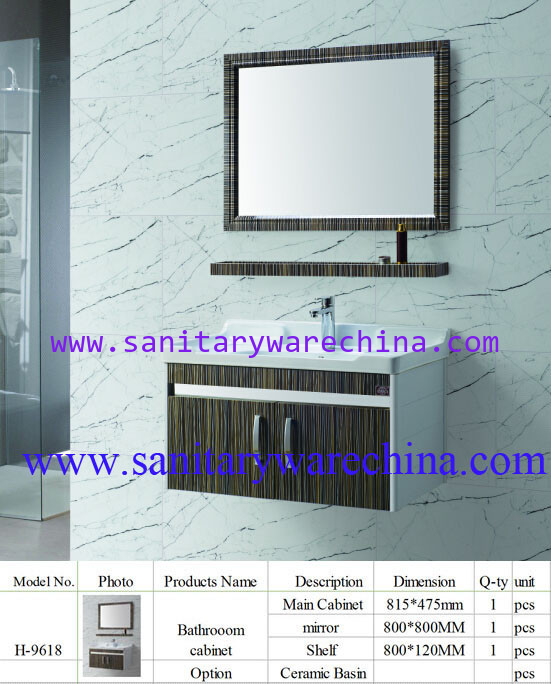 Modern Alunimun Bathroom Vanity/ aluminum alloy bathroom cabinet/Mirror Cabinet /H-9618