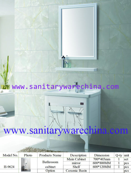 Modern Alunimun Bathroom Vanity/ aluminum alloy bathroom cabinet/Mirror Cabinet /H-9624