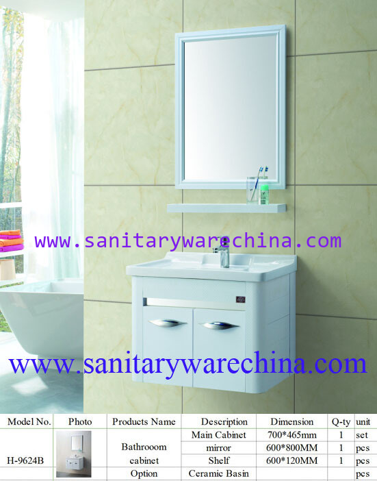 Modern Alunimun Bathroom Vanity/ aluminum alloy bathroom cabinet/Mirror Cabinet /H-9624B
