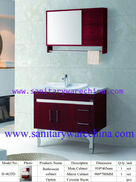 Modern Alunimun Bathroom Vanity/ aluminum alloy bathroom cabinet/Mirror Cabinet /H-9625D