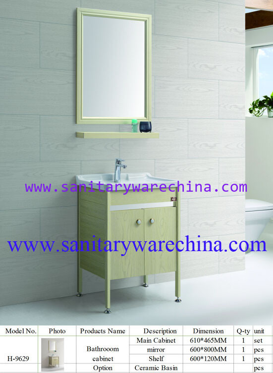 Modern Alunimun Bathroom Vanity/ aluminum alloy bathroom cabinet/Mirror Cabinet /H-9629
