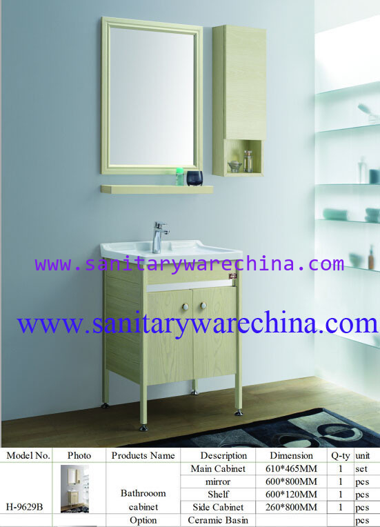 Modern Alunimun Bathroom Vanity/ aluminum alloy bathroom cabinet/Mirror Cabinet /H-9629B