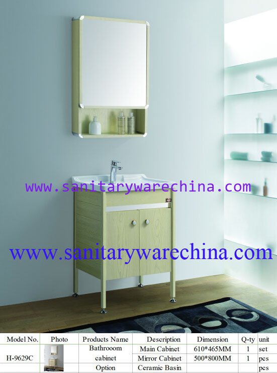Modern Alunimun Bathroom Vanity/ aluminum alloy bathroom cabinet/Mirror Cabinet /H-9629C
