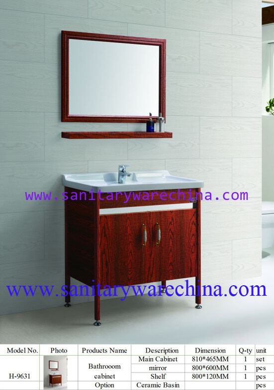Modern Alunimun Bathroom Vanity/ aluminum alloy bathroom cabinet/Mirror Cabinet /H-9631