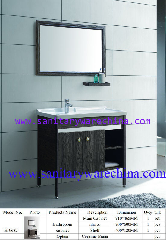 Modern Alunimun Bathroom Vanity/ aluminum alloy bathroom cabinet/Mirror Cabinet /H-9632