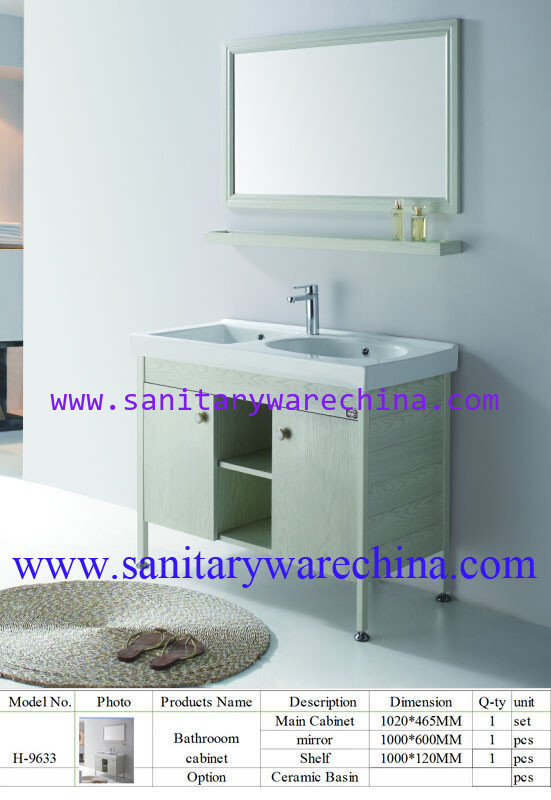 Modern Alunimun Bathroom Vanity/ aluminum alloy bathroom cabinet/Mirror Cabinet /H-9633