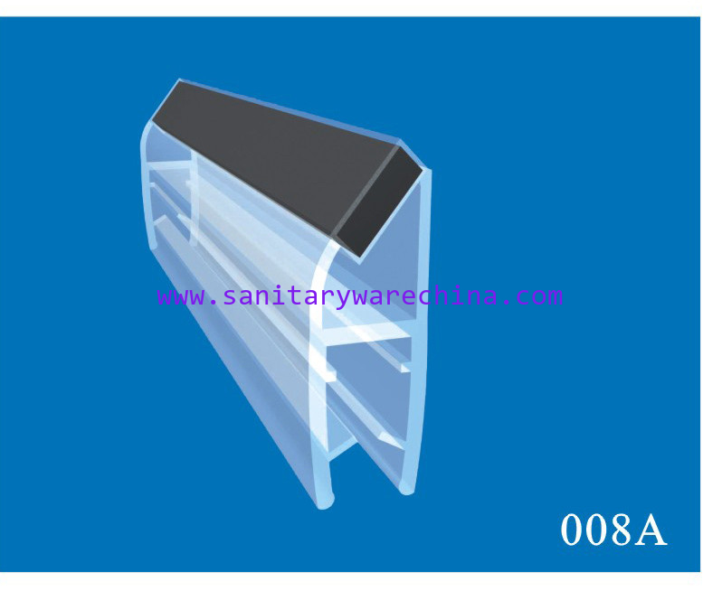 Sealing Strips/waterproof magnetic strips/shower door seals/PVC Magnetic Seal 008 A