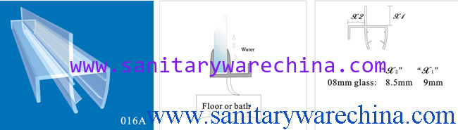 Sealing Strips/waterproof strips/shower door seals/PVC Seal 016A