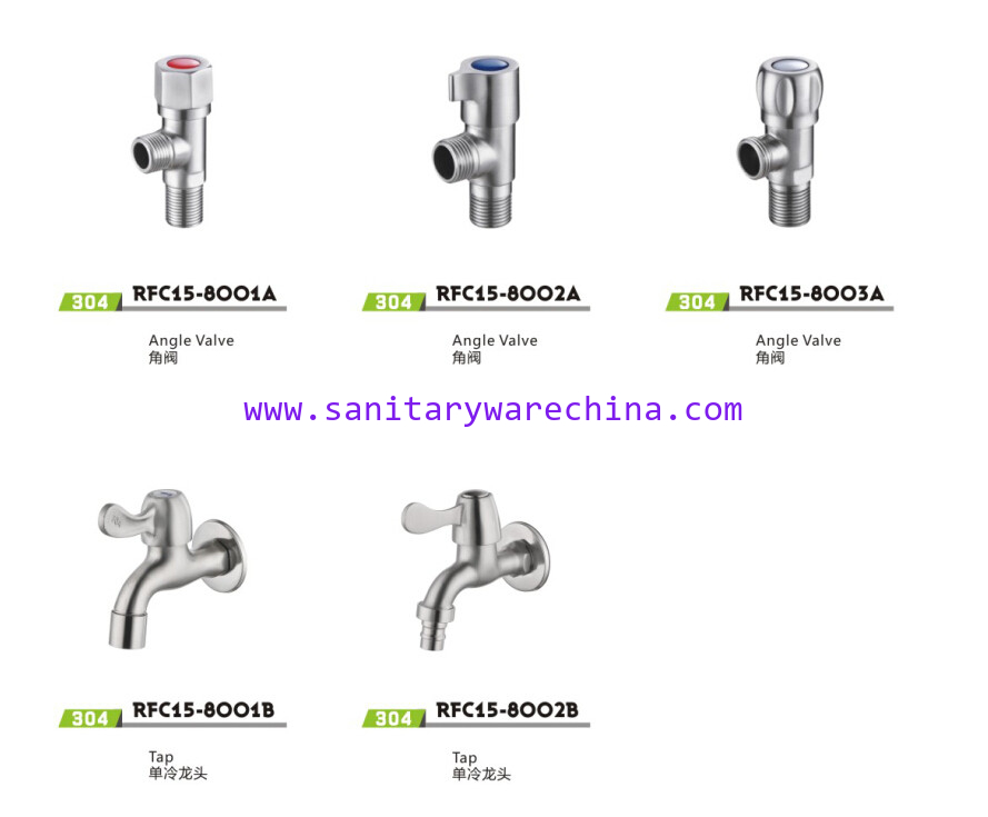 304 stainless steel water tap, angle valve stainless steel 8001-8002