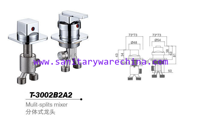Bathtub mixer,Faucet,T-3002B2A2