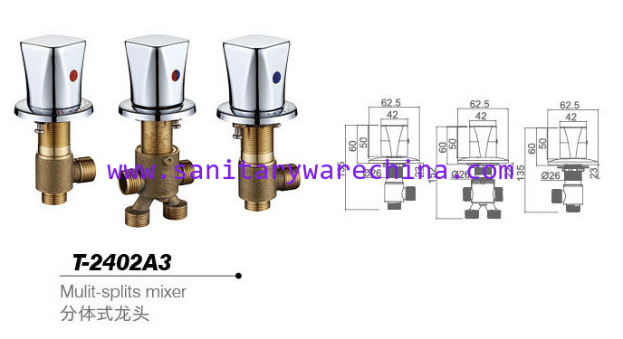 Bathtub mixer,Faucet,cold/hot water basin tap T-2402A3