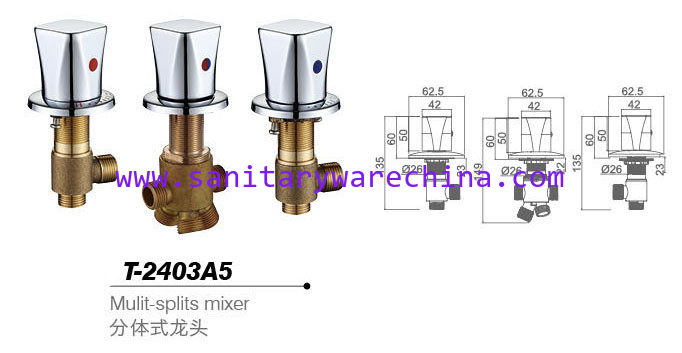 Bathtub mixer,Faucet,cold/hot water basin tap T-2403A5