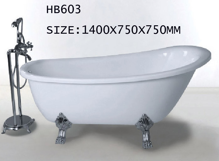 Bathtubs, freestanding Bathtub without faucet , hand shower HB603 1400X750X750
