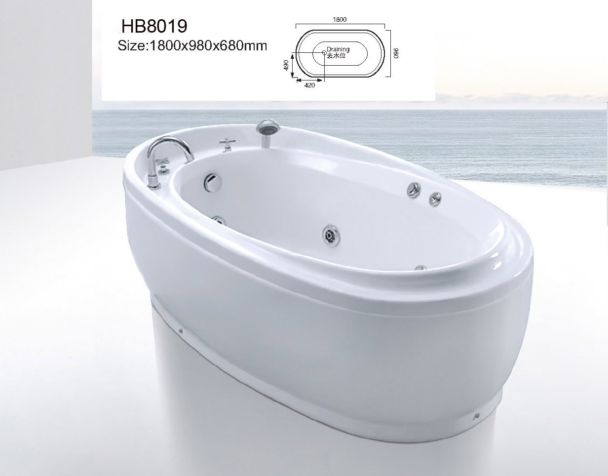 Sanitary ware, Bathtubs, Jacuzzi, Massage bathtub,WHIRLPOOL HB8019    180X980X680