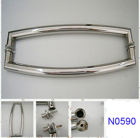 SUS304 Polished Chrome shower handle / glass door handle N0590