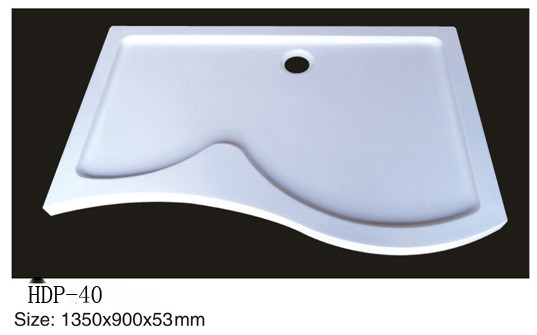 Acrylic shower tray, shower basin,acrylic shower base HDP-40 1350X900X53