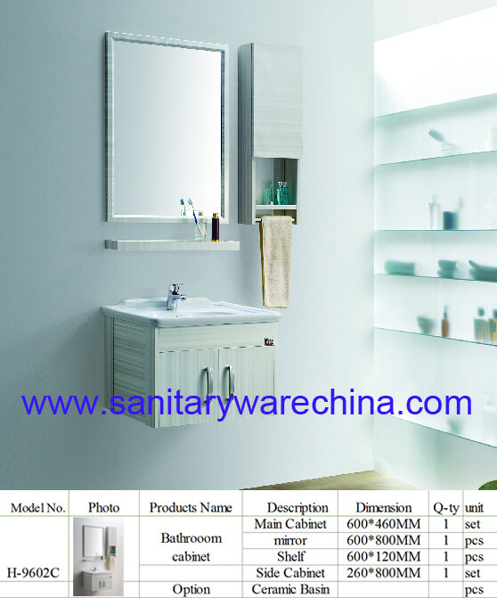 Modern Alunimun bathroom cabinet / aluminum alloy bathroom cabinet/Mirror Cabinet /H-9602C