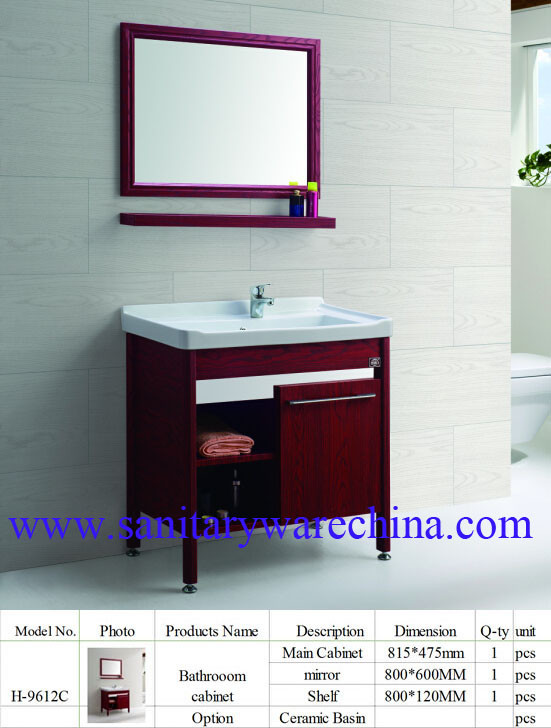 Modern Alunimun Bathroom Vanity/ aluminum alloy bathroom cabinet/Mirror Cabinet /H-9612C