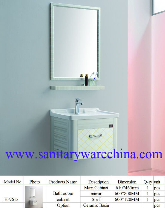 Modern Alunimun Bathroom Vanity/ aluminum alloy bathroom cabinet/Mirror Cabinet /H-9613