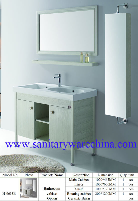 Modern Alunimun Bathroom Vanity/ aluminum alloy bathroom cabinet/Mirror Cabinet /H-9633B